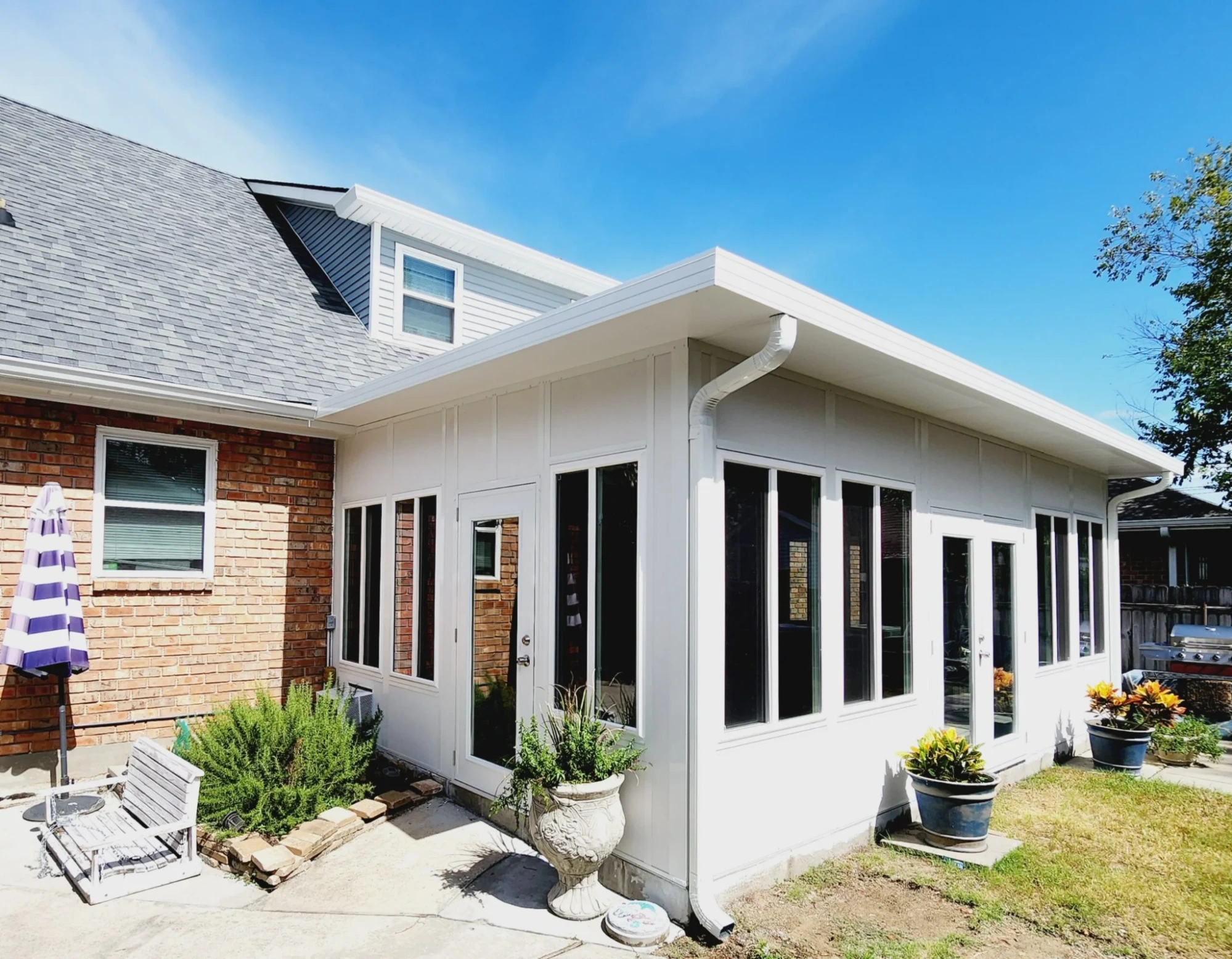 Sunroom on a home