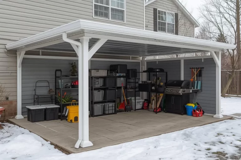 Insulated Patio Covers as Outdoor Storage in Winter